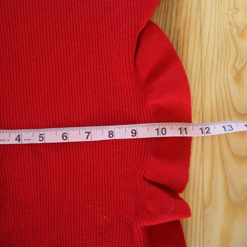 Talbots Ruffle Ribbed Knit Scarf- New With Tags- Winter Holiday Accessory - Picture 4 of 10